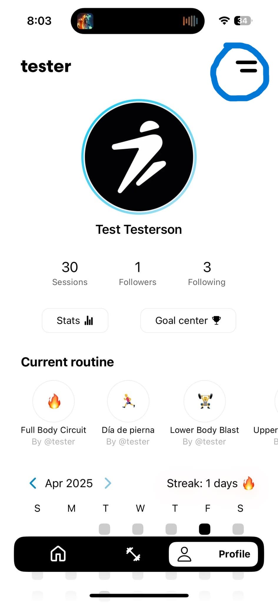Step 2: Press on the hamburger menu